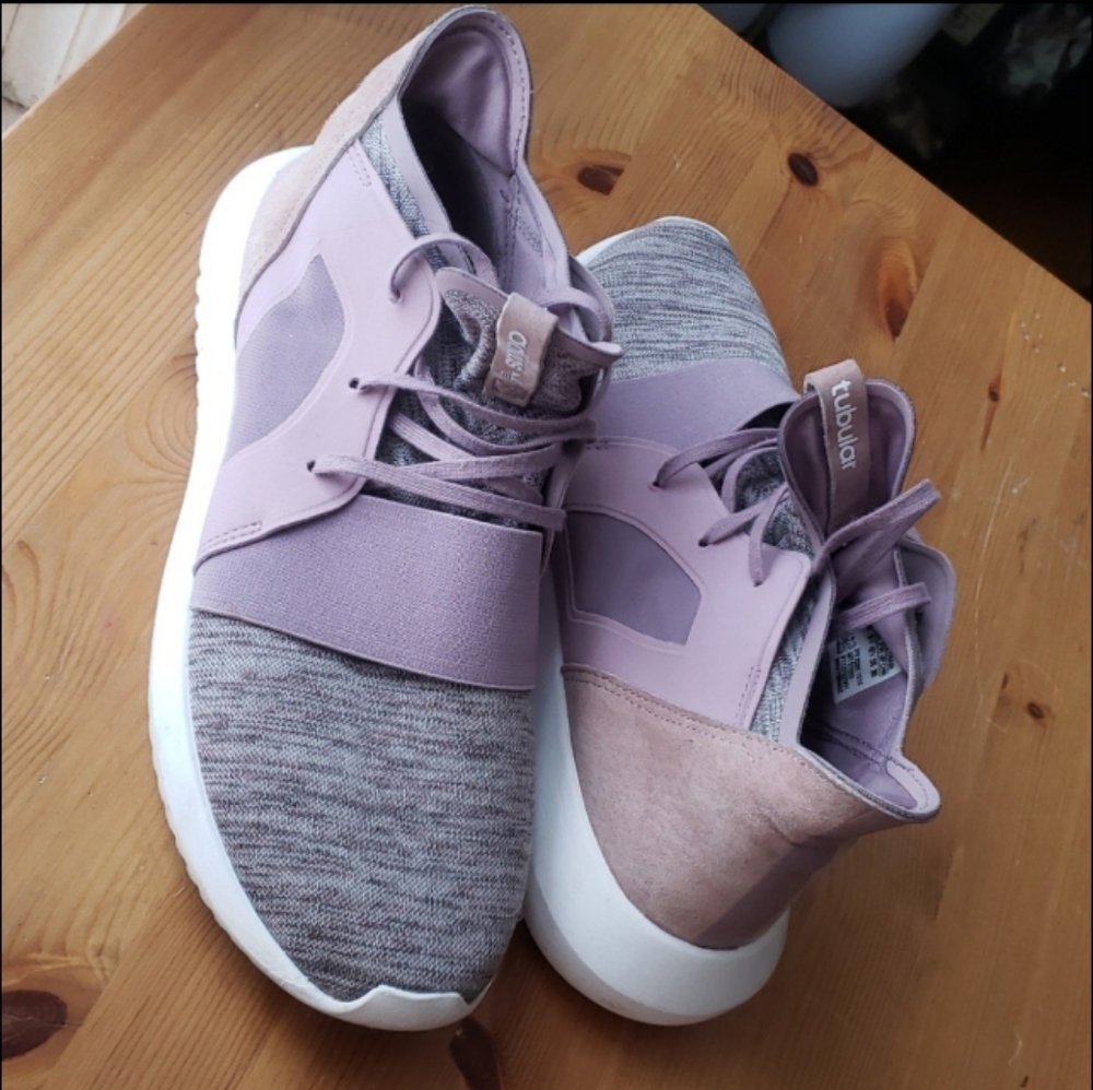 ADIDAS tubular purple sneakers tennis shoes - Picture 10 of 10